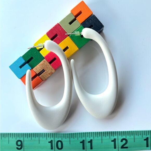 None Jewelry - Geometric Dangle Earrings